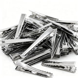 100-Pack Silver Metal Hair Clips for Women DIY Craft Hairpins S