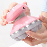 Portable Electric Vibration Massager Hand Held Body Back Massager Pink