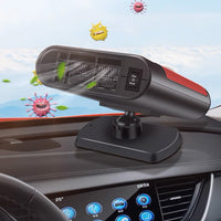 12V Car Electric Heater Cigarette Lighter Powered Heating Fan Defogger Defroster Demister Red
