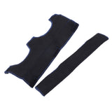 2 PCS Cotton Fire Resistant Foam Hard Hat Sweatbands with Hook and Loop Black