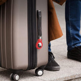 2Pcs For Apple AirTag Holders with Keychain AirTag Cases for Keys Luggage Pet Red