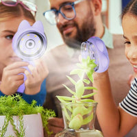 Kids Portable Microscope Mini Digital Microscope with LED Lights Purple