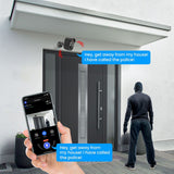 Wireless Security Camera AI Motion Detection WiFi Surveillance Home Camera with Color Night Vision Black