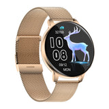 Smart Watch for Women with Bluetooth Calls Fitness Tracker and Sleep Monitor Gold