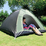 For 2-Person 4-in-1 Outdoor Camping Tent Kit Portable Quick Automatic Opening Beach Tent Hiking Picnic Travel Style 2