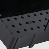 ABS Nail Tool Cleaning Soaking Box with Lift Up Filter Tray Black