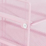 Five Layer Desk File Organizer for Paper and Mail Sorting Pink
