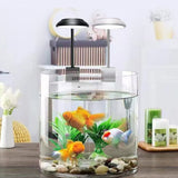 Clip On LED Aquarium Light USB Powered Fish Tank Lamp for Fish Tanks Aquatic Plants White