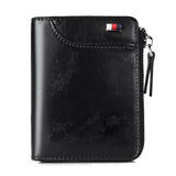 RFID Shielding PU Wallet Anti-theft Cash Credit Card Holder ID Purse Black