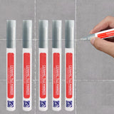 5Pcs Set Fast Drying Grout Tile Repair Pens Waterproof Floor Wall Gap Color Repair Tool Gold