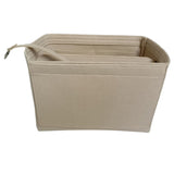 Thick Felt Tote Bag Organizer Insert with Multiple Pockets Beige