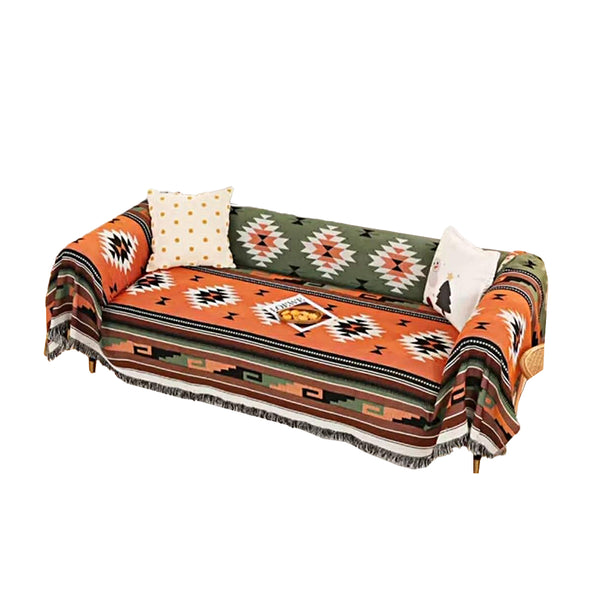 Aztec Style Throw Blanket Bohemian Sofa Blanket Cover for Couch Chair Bed Home Outdoor Beach Travel Style 3