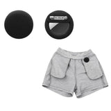 2Pcs For Apple AirTag Holder Hidden Silicone AirTag Tracker Case with Security Pin Black