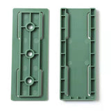 4Pcs Set Punch-Free Socket Organizer Wall Mount Plug Fixer Adhesive Power Strip Holders Green