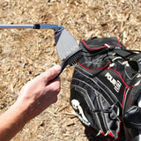 Double Sided Golf Cleaning Brush Club Brush and Groove Brush with Retractable Reel Gray