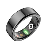Smart Health Ring with Charging Case Sleep Tracking Waterproof Black