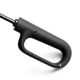 Automatic 10-Rib Folding Umbrella with Carabiner Handle Windproof Black