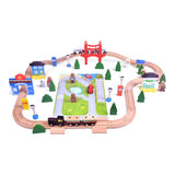 Wooden Train Set with Tracks – Expandable and Changeable for Girls and Boys 6 Years Old Style 2