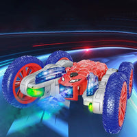 2.4GHz RC Spider Stunt Car 4WD Rotating Spray Off-Road Car Toy with Light