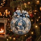 Christmas Patchwork Ball DIY Craft Kit for Adults Ornaments Style 2