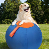 Dog Herding Ball Outdoor with Reinforced Oxford Fabric and Slow Deflation Blue