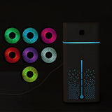 1L Ultrasonic Air Humidifier Diffuser Oil Purifier LED Light USB Black