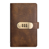 Savings Challenge Book 100 Envelopes with 3 Digit Combination Lock Brown