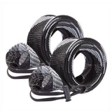 2Pcs Fishing Rod Socks with Elastic Strap Fishing Rod Sleeve - Black