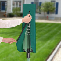 Waterproof Rotary Airer Cover – Clothesline Dryer Shield with Zipper Dark Green