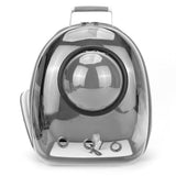 Space Capsule Pet Backpack Carrier with Bubble Window for Cats Dogs Grey