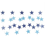 5 PCS 4m Thick Paper Star Garland Bunting Banners for Parties Weddings Blue