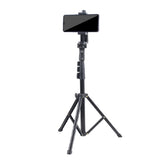Telescopic Tripod for Cell Phone Camera Selfie Tripod Stand with Phone Rotating Clamp