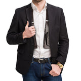 Outdoor Double Shoulder Armpit Bag with Multiple Storage Pockets Brown