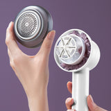 Fabric Shaver Lint Remover Rechargeable Electric Portable Sweater Defuzzer with 3 Speeds White
