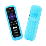 2 Pcs Glow in the Dark Silicone Remote Cover Case for Roku TV Remote Glow Blue