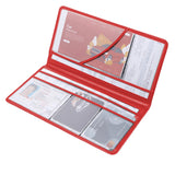 Driver Card Document Holder Organizer Card Wallet License Holder Rose Red