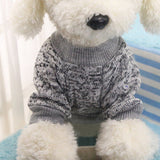 Pet Puppy Dog Cat Warm Winter Sweater Vest Knitted Coat Jacket for Small Dog Grey