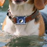 2Pcs Protective Case for Apple AirTag 1st/2nd Gen Water Resistant Hard Shell Holder Cover for Pet Collar Keychain Bag Blue