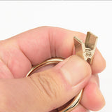 18-Pack Metal Curtain Ring Clips 4.0mm Wire with 50mm Inner Diameter Light Gold