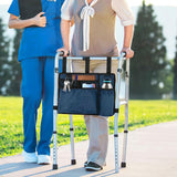 Premium Walker Storage Bag with Multiple Pockets – Walker Organizer Accessory Blue