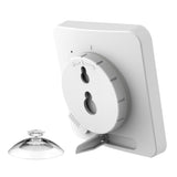 Digital Shower Clock with Timer Water-Resistant Touch Screen Clock White