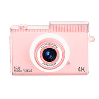 8X Zoom WIFI Digital Camera Retro Dua-Lens Auto Focus Camera with MP3 Player Various Games Pink