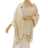 Women's Scarf Shawls and Wraps for Evening Dress Bridesmaid Wedding Bridal Winter Scarves Beige