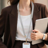 Phone Lanyard Crossbody Adjustable Lightweight Phone Strap for Women Men Light Gray