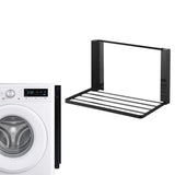 Shelves for Washing Machine and Dryer Mounted Storage Rack for Small Homes Bathroom Black