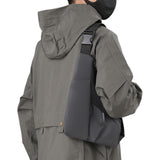 Anti Theft Travel Crossbody Bag  Multi-Pocket Shoulder Bag Grey