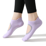 4 Pairs of Pilates Socks Silicone Grip Socks for Women Ankle Yoga Socks for Yoga Dance