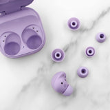 6 Pairs Ear Tips Compatible With Galaxy Buds 2 Pro S/M/L Replacement Soft Earbuds Purple