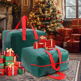 3pc Large Christmas Tree Storage Bags – PE Water-Resistant with Reinforced Handles & Zipper Green
