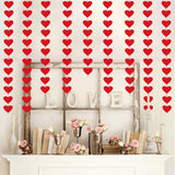 Felt Heart Garland Banner for Valentine's Day Weddings & Party Decorations Style 2